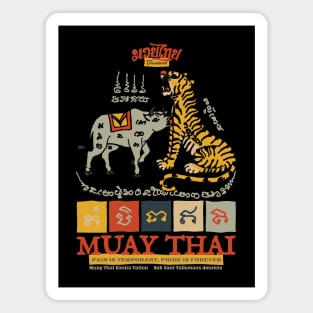 Muay Thai Sak Yant Tiger Tattoo Magnet